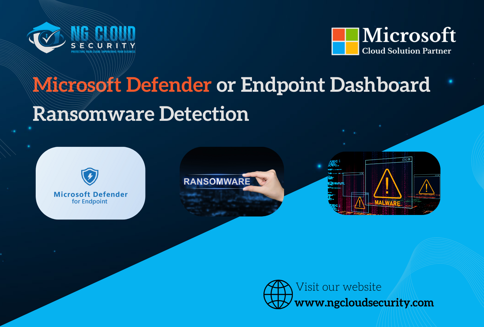 Microsoft Defender for Endpoint detecting ransomware activities on Windows devices.