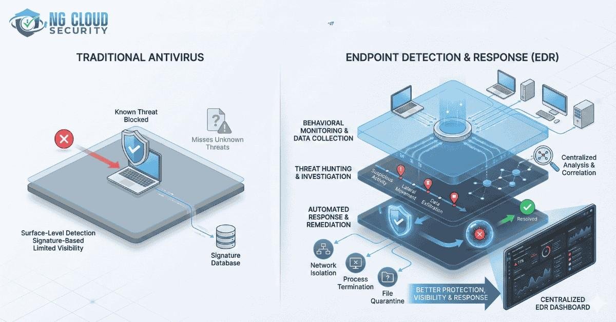 Difference Between EDR and Antivirus