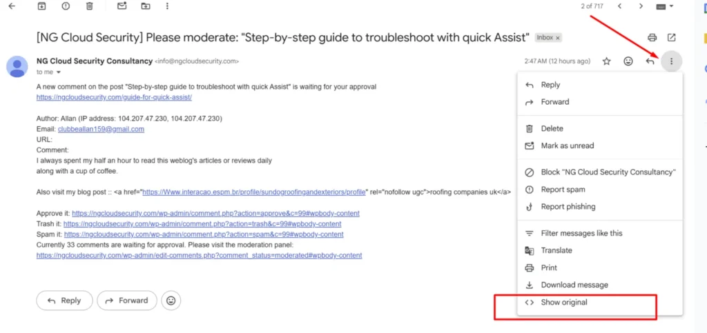 Analyze Email Headers